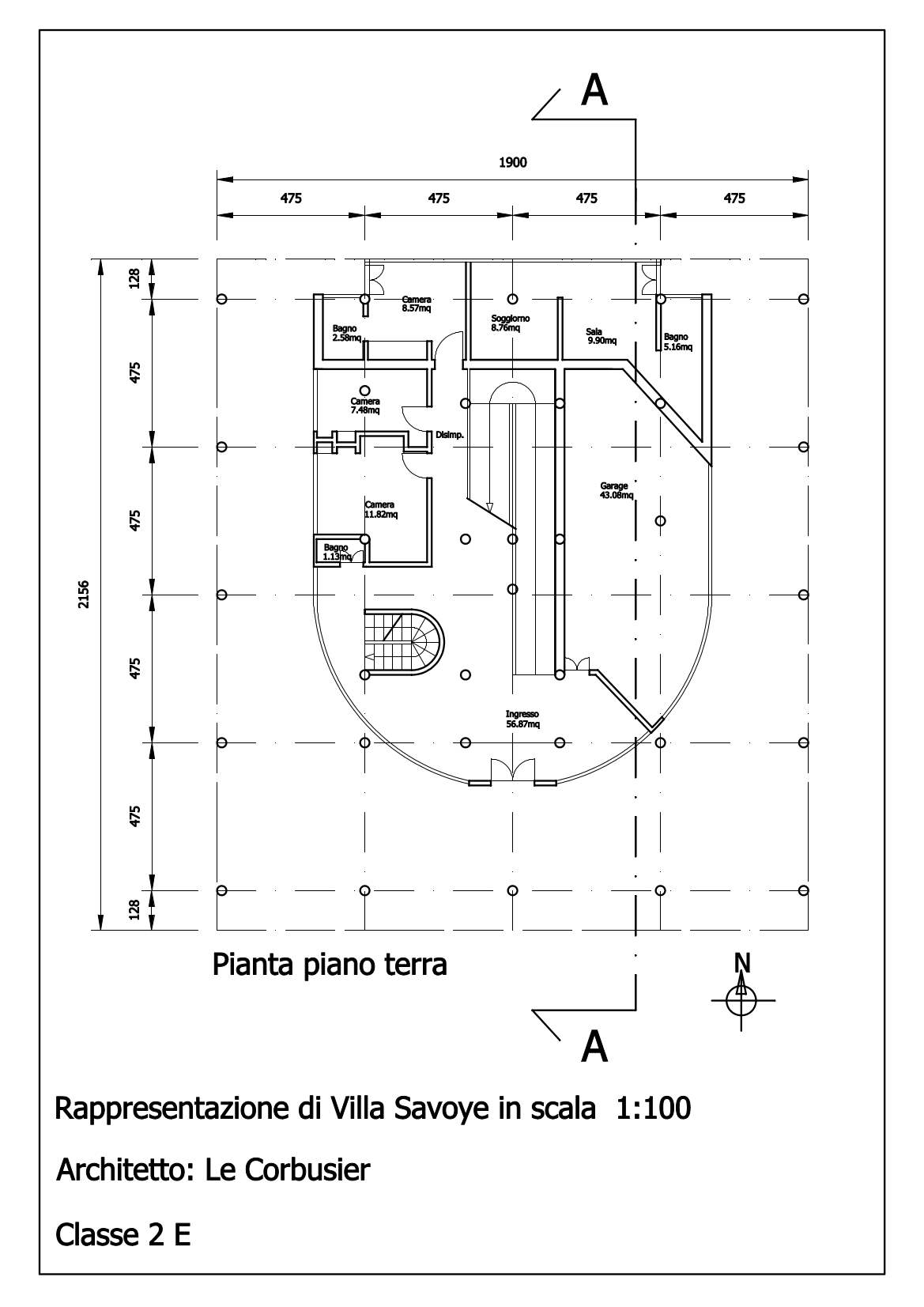 villa Savoye piano terra